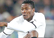 Gyan was one of the stars of the World Cup in S. Africa