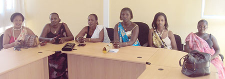 Some of the candidates vying for the position of Woman MP in the Western Province (Photo / S. Nkurunziza)
