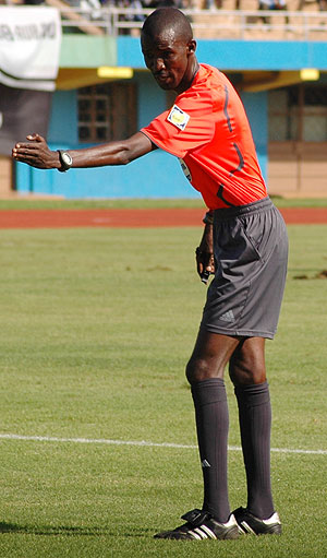 Issa Kagabo is one of two Rwandan referees who will officiate at this year's Cecafa Senior Challenge Cup. (File Photo)