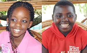 L-R : Sanyu Kintu ; Eriya Ndayambaje