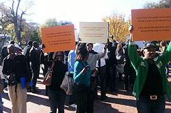 Rwandans in the US during the demonstrations before the White House (Courtsey Photo)