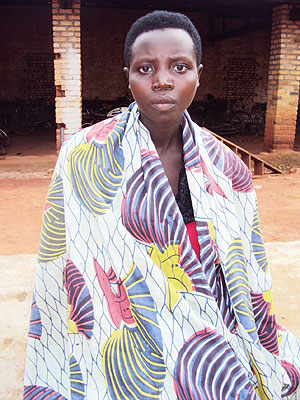 Angelique Mukambayire at Ngoma Police Station Photo P Ntambara