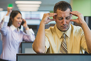 Noise in the office can be very irritating (Internet Photo)