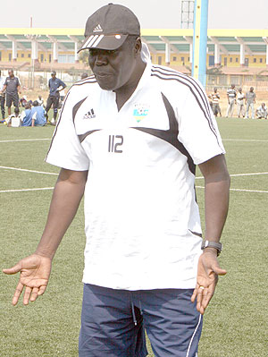 SHORT OF IDEAS; Amavubi head coach just canu2019t find a winning formula. (File photo)