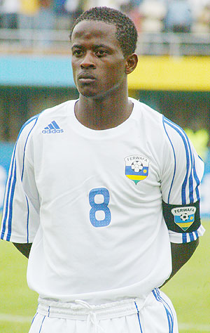 Even Amavubi captain Haruna Niyonzima has not able to save Rwanda from the drop. (File photo)
