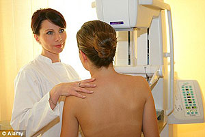 Currently in Britain women can only have breast scans for free from 50