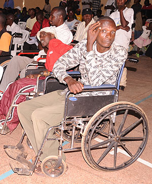 Some of There was a large turn up at the ceremony to park International Day for the disabled. (Photo J Mbanda)