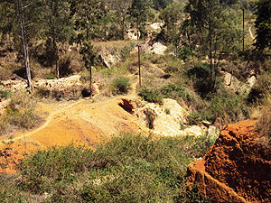 The fatal Cassiterite mine. (Photo S. Rwembeho)