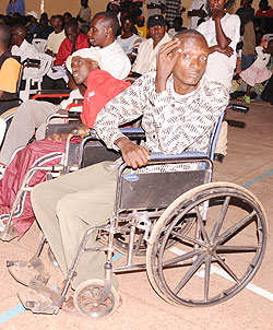 Some of the people with disabilities during a recent function at Petite Stade (Photo J Mbanda)