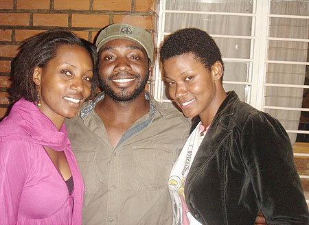 (L-R) Cleophas Kabasiita (Francine), Alrick Brown (directorwriter of Kinyarwanda) and Cassandra Freeman (Lt. Rose).