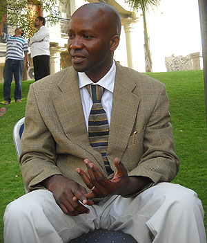 Elias Twagira the Director of Planning at RTDA at the meeting in Mwanza (Photo G Muramira)