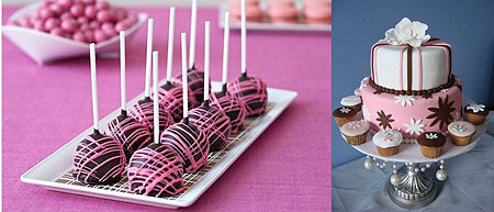 L-R : Chocolate sweets ; Cakes