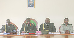 Brig Gen John Peter Bagabo (2nd left) presided over the trial (Courtsey Photo)