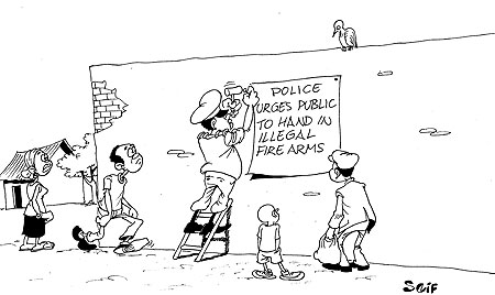 Police has urged people who still posses illegal firearms not to dump them in public places, but instead surrender them to local authorities or to the nearest police station