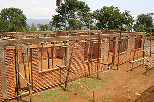 Some of the classrooms under construction. (File photo)