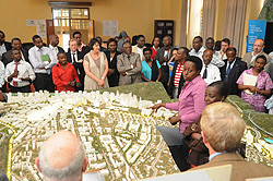 Dr Aisa Kirabo Kacyira, the mayor of Kigali, with diplomats at the One Stop Centre yesterday (Photo T.Kisambira)