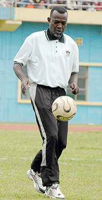 Andy Mfutila jaggles the ball during his days with APR. (File Photo)
