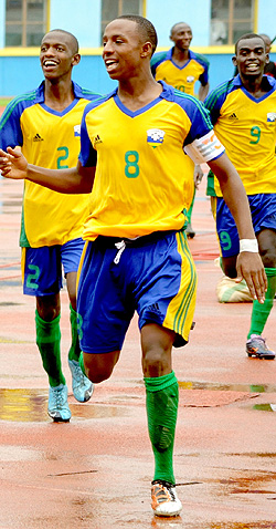 Junior wasps captain Emery Bayisenge has challenged his teammates to go on and lift the title. (Photo / T. Kisambira)