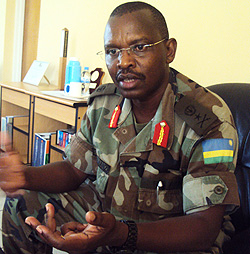 Acting Director of Rwanda Peace Academy Brig. Gen Mushyo Kamanzi