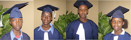 L-R : Frank Gahitira ; Olivier Mitali ; Arsen Cyusa ; Nice Rugorerwera