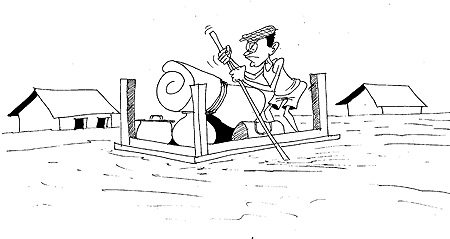 Hundreds have been displaced in Rubavu District after a heavy downpour, Sunday evening, destroyed their houses and property.