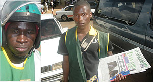 L-R : Jean Claude Hakizimana ; Jonata Ntakirutimana