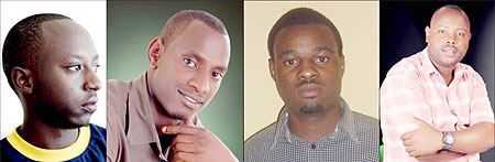 L-R : Julius Kamali ; Alas Naddy Rumanyika ;Wilson Misago ; Olivier Ruzigana 