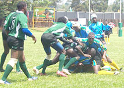 Silverbacks players in action during a past regional tournament. The team has started training ahead of the Kwoloo 10s in Hong Kong. (File Photo)