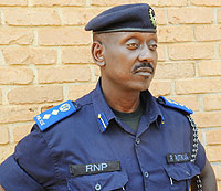 Kigali Regional Police Commander Chief Supt Rogers Rutikanga