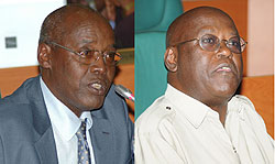 L-R : Senator Jose Kagabo ; Senator Seth Kamanzi