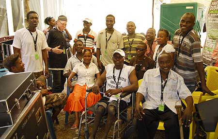 They expressed great excitement before the act of God. Tunaweza band strike a pose. ( All photos by Edgar R. Batte)