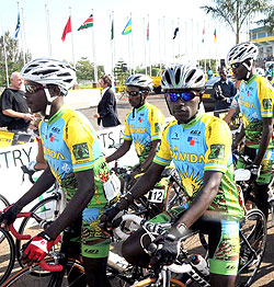 Team Rwanda riders during last yearu2019s Tour of Rwanda. (File Photo)