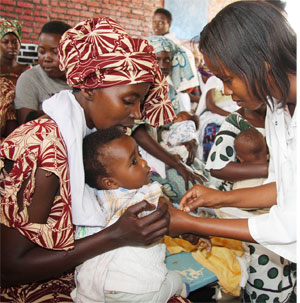 Health insurance is at 96% of total population up from 7% in 2003, 77% of those in need of anti retroviral therapy access it, up from 35% in 2005,  malaria related deaths are 16% down from 40.6% in 2000 (File Photo)