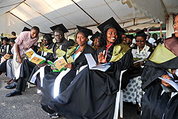 University graduands. Experts say the economy must be able to absorb the increasing number of graduates (File photo)