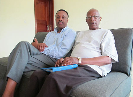 Mzee Ezra Mpyisi together with his sixth child, Martin Mpyisi.