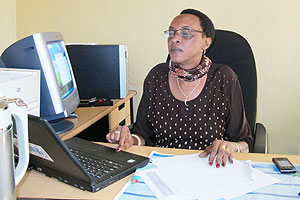 Immaculate Ingabire,Coordinator of Rwandau2019s National Coalition on fighting violence against women