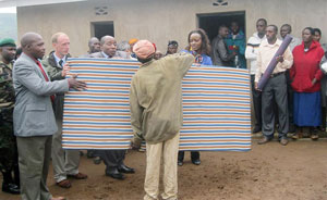 Historically marginalised people receive the donation. (Photo: B Mukombozi)