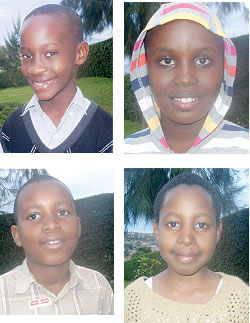 L-R: Obed Bugingo; Shukur Mugwneza; Muhssin Niyomubyeyi; Jean de Dieu Shema