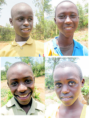 L-R:Gad Musengimana; Estelle Nshimwe; Augustine Nsabimana; Martin Uwizeyimana