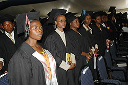 Students during a graduation ceremony. Labour market survey will help streamline the countryu2019s workforce (File Photo).