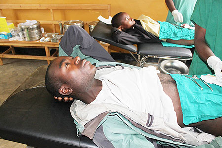 About of 1,500 men are to be circumcised in Musanze District this year. (Photo E. Kabeera )