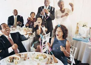 Wedding receptions are supposed to be fun.