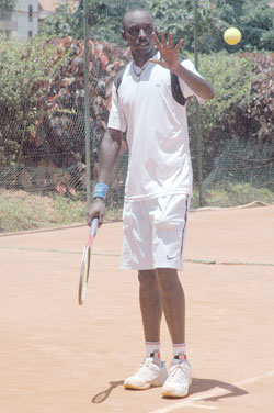 Rwandau2019s second seed Jean Claude Gasigwa made little of Ugandau2019s Henry Mayanja in the first round. (File photo)