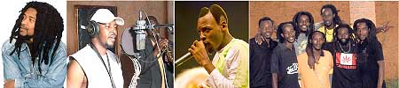 L-R : Natty Dread.  ; Jean Pierre Runyurana ; Ras Kayaga ; Holy Jah Doves