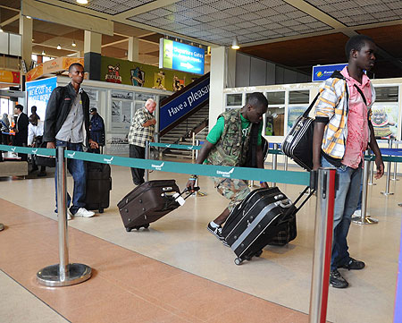 Rwandan students heading back to Egypt (File Photo)