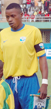 Mafisango is one of two professionals in the Amavubi squad preparing for saturday's 2012 CAN qualifier against Burundi. (File Photo)