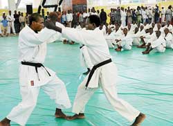 Karate is a sport of mutual respect.