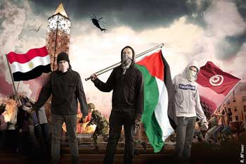 Mobile phone and Internet-based technologies, and several years of painstaking work by young activists adept at using those tools have shaped the North African Revolution. (Net Photo)