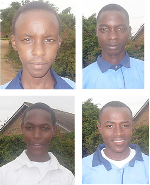 L-R: Lillian Bagwire; Steven Niyonkuru; Phillip Mugisha; Pascal Nzeyimana