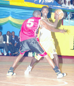 Fiston Muhire (R) has pivotal in KBC's run to the title. (File Photo)